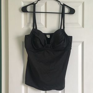 J. Crew charcoal tankini top